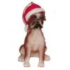 Kurt Adler Dog In A Santa Hat Ornament - Boxer