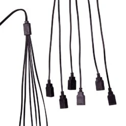 Kurt Adler 6 Port USB Extension Cord With 2 Amp Power Plug - Black -Festive Ornaments Deals adsz6hnntlyljyhr0ukw