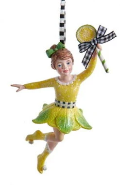 Kurt Adler Lemonade Fairy Ornament - Lemon Lollipop