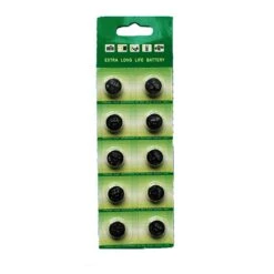 Kurt Adler LR44 Button Cell Batteries - 10 Pack