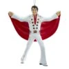 Kurt Adler Elvis Presley In White Suit With Red Cape Ornament