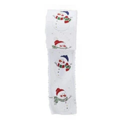 Kurt Adler Snowman Double Wire Ribbon