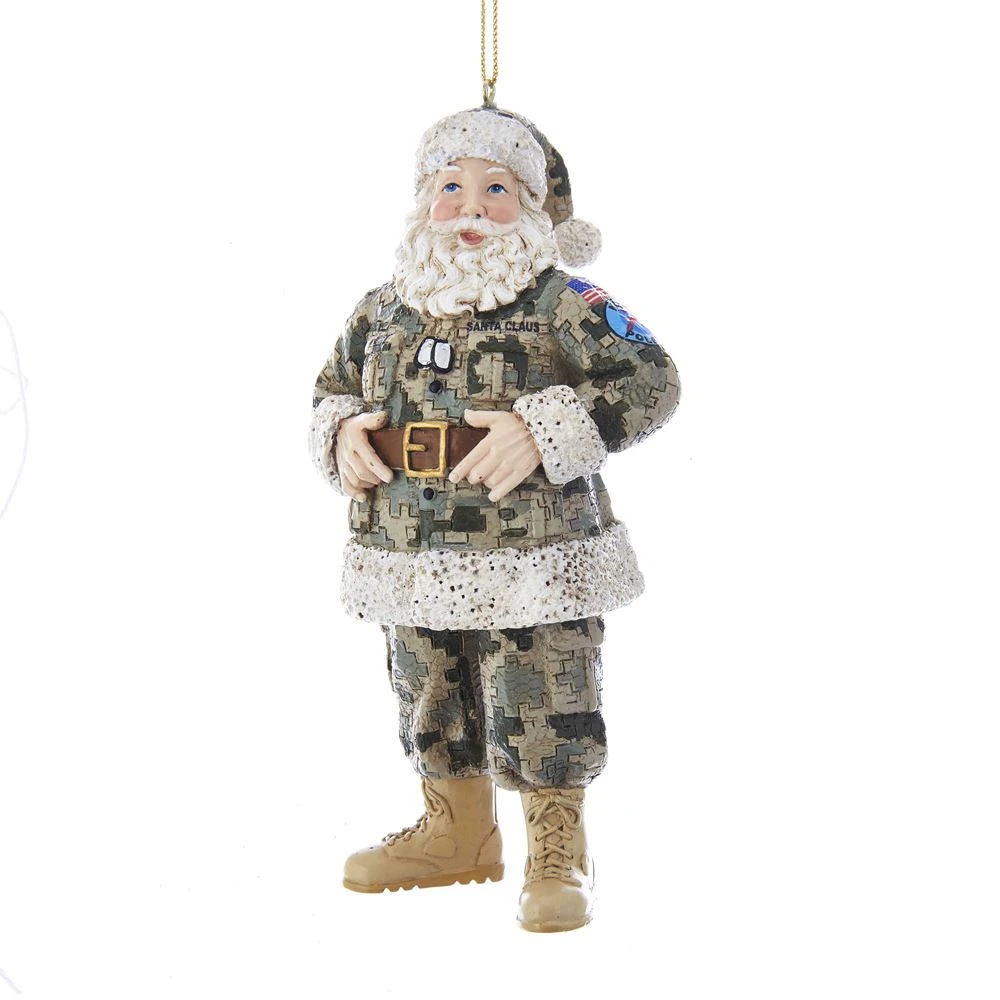 Kurt Adler Camouflage Military Santa Ornament 5 Kurt Adler Camouflage Military Santa Ornament - Image 5
