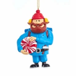 Kurt Adler Yukon Cornelius Warrying A Starlight Mint Ornament