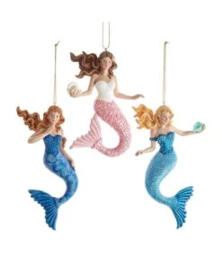 Kurt Adler Mermaid With Ocean Pattern Ornament - -Festive Ornaments Deals ay487fsbn2gwwnhpcxqb