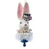 Kurt Adler Alice In Wonderland Hat Ornament - White Rabbit
