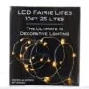 Kurt Adler 10 Foot LED Warm White Fairie Lights - 25 Lites