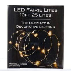 Kurt Adler 10 Foot LED Warm White Fairie Lights - 25 Lites