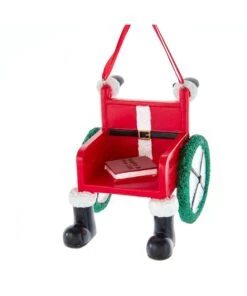 Kurt Adler Santa Design Wheelchair Ornament