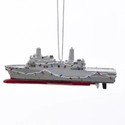 Kurt Adler 4.5 Inch Resin Navy Ship Ornament -Festive Ornaments Deals bvmc85hna8dcvmzfqqgo