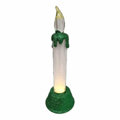 Kurt Adler Light-Up LED Glittered 6 Inch Candle - -Festive Ornaments Deals bxrovwsxam1f2se5mf04