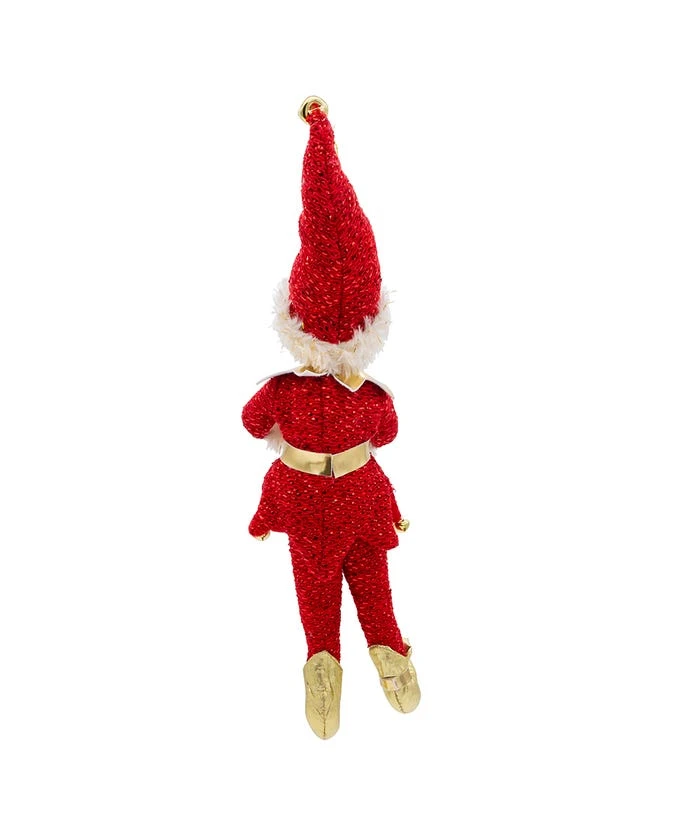 Kurt Adler Kringles Red And Gold Elf Ornament 3 Kurt Adler Kringles Red And Gold Elf Ornament - Image 3