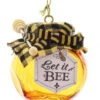 Kurt Adler Glass Honey Jar Ornament - Let It Bee