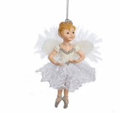 Kurt Adler White And Silver Little Ballerina Ornament - -Festive Ornaments Deals cehi8pidjbirjl4yhyje