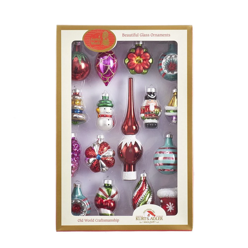 Kurt Adler Early Years Miniature Glass Ornament 12 Piece Set 2 Kurt Adler Early Years Miniature Glass Ornament 12 Piece Set - Image 2