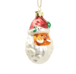 Kurt Adler 3 Inch Boxed Glass Ornament - Santa - Big Beard
