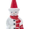 Kurt Adler Red And White Ornament - Snowman