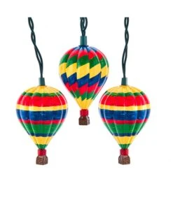 Kurt Adler UL 10-Light Hot Air Balloon Light Set