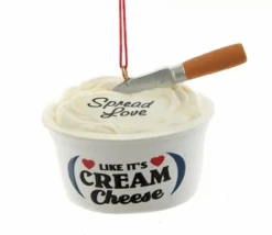 Kurt Adler Cream Cheese Tub Ornament