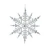 Kurt Adler White And Silver Snowflake Ornaments