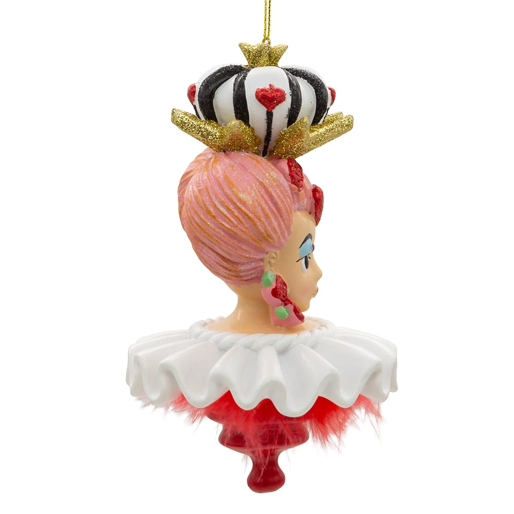 Kurt Adler Alice In Wonderland Hat Ornament - Queen Of Hearts 2 Kurt Adler Alice In Wonderland Hat Ornament - Queen Of Hearts - Image 2