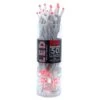 Kurt Adler 50-Light 5mm Red Frosted LED White Wire Light Set