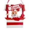 Kurt Adler Dog Kisses - Kissing Booth Ornament - Corgi