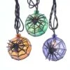 Kurt Adler 10-Light Orange, Purple And Green Ball With Spider Light Set