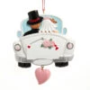Kurt Adler Wedding Couple In Car Ornament