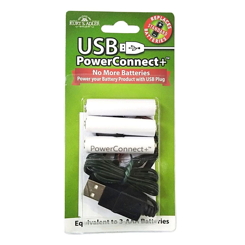 Kurt Adler USB PowerConnect+ 3 AAA Converter 1 Kurt Adler USB PowerConnect+ 3 AAA Converter