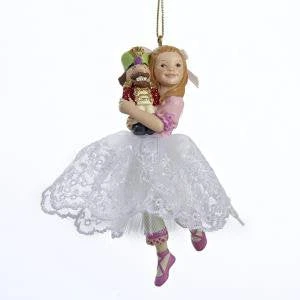 Kurt Adler Resin Clara Girl Ornament - 5" 2 Kurt Adler Resin Clara Girl Ornament - 5" - Image 2