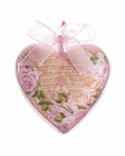 Kurt Adler Blush Boho Chic Glass Pink Heart Ornaments - 5 Kurt Adler Blush Boho Chic Glass Pink Heart Ornaments - -Festive Ornaments Deals egm1fdugjc0zu9jsgicq