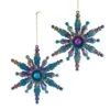 Kurt Adler Peacock Snowflake Ornament-