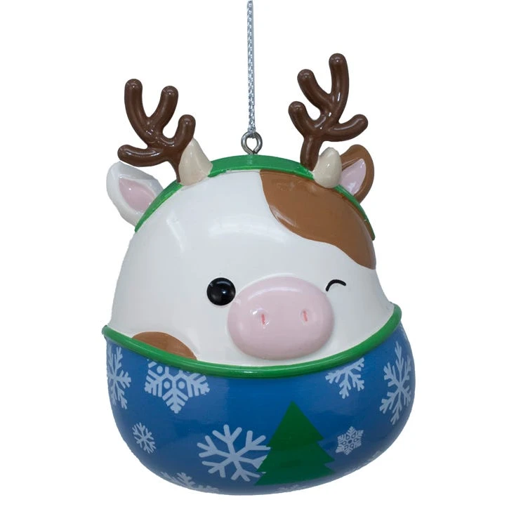 Kurt Adler Squishmallow Ornament - Ronnie With Reindeer Headband 1 Kurt Adler Squishmallow Ornament - Ronnie With Reindeer Headband