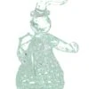 Kurt Adler Spunglass Ornament - Clear Snow Woman