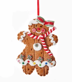 Kurt Adler Gingerbread Ornament - 6 Kurt Adler Gingerbread Ornament - -Festive Ornaments Deals erfoszfztmiycicnuvkz