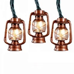 Kurt Adler Ul 10-Light Brass Lantern Light Set -Festive Ornaments Deals f4vi502fbi8af1edhtoi