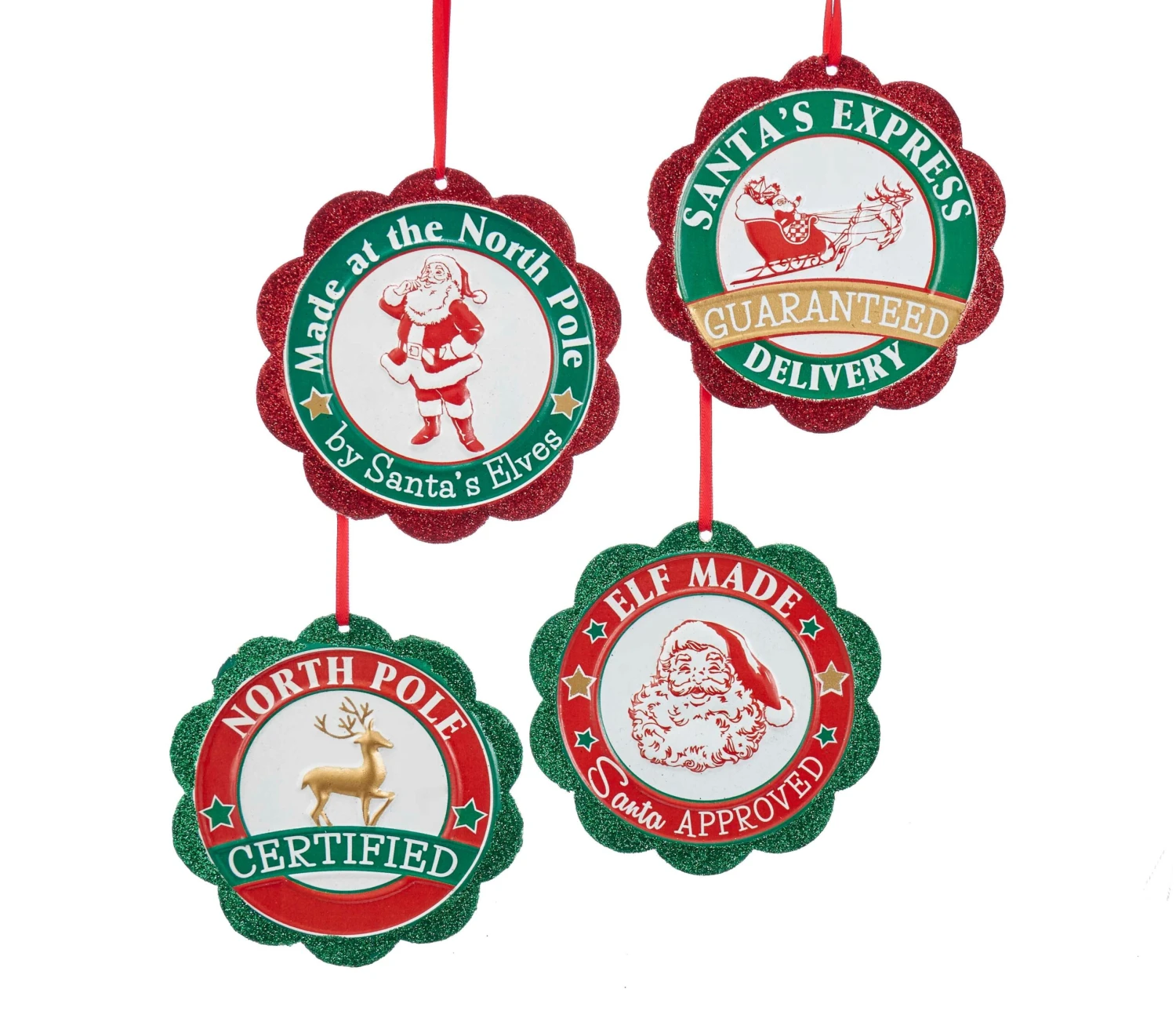 Kurt Adler Santa Seal Of Approval Ornament - Santa's Express 11 Kurt Adler Santa Seal Of Approval Ornament - Santa's Express - Image 11