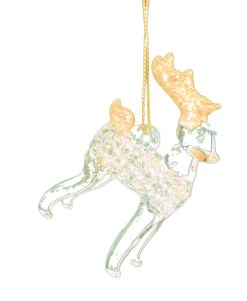 Kurt Adler Spunglass Ornament - Gold Reindeer -Festive Ornaments Deals fm7wssmeuhcwqmv5xkde
