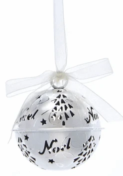 Kurt Adler Hanging Word Bell Ornaments - Silver - 5 Kurt Adler Hanging Word Bell Ornaments - Silver - -Festive Ornaments Deals frdsktybrzpaygshrcq5