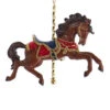 Kurt Adler Resin Carousel Ornament - Brown Horse