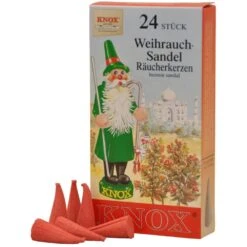 Kurt Adler Knox German Scented Incense Cones (Pack Of 24) - Sandal