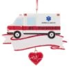 Kurt Adler Ambulance Ornament With Hanging Heart