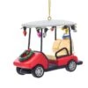 Kurt Adler Golf Cart With Wreath Ornament