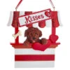 Kurt Adler Dog Kisses - Kissing Booth Ornament - Brown Goldendoodle