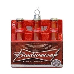 Kurt Adler Glass Budweiser Ornament, 3.5-Inch, 6-Pack -Festive Ornaments Deals grirlldsu9dxpdf2opg6