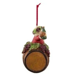 Kurt Adler Santa On Wine Barrel Ornament -Festive Ornaments Deals gsppb0jompzzuaek31wv