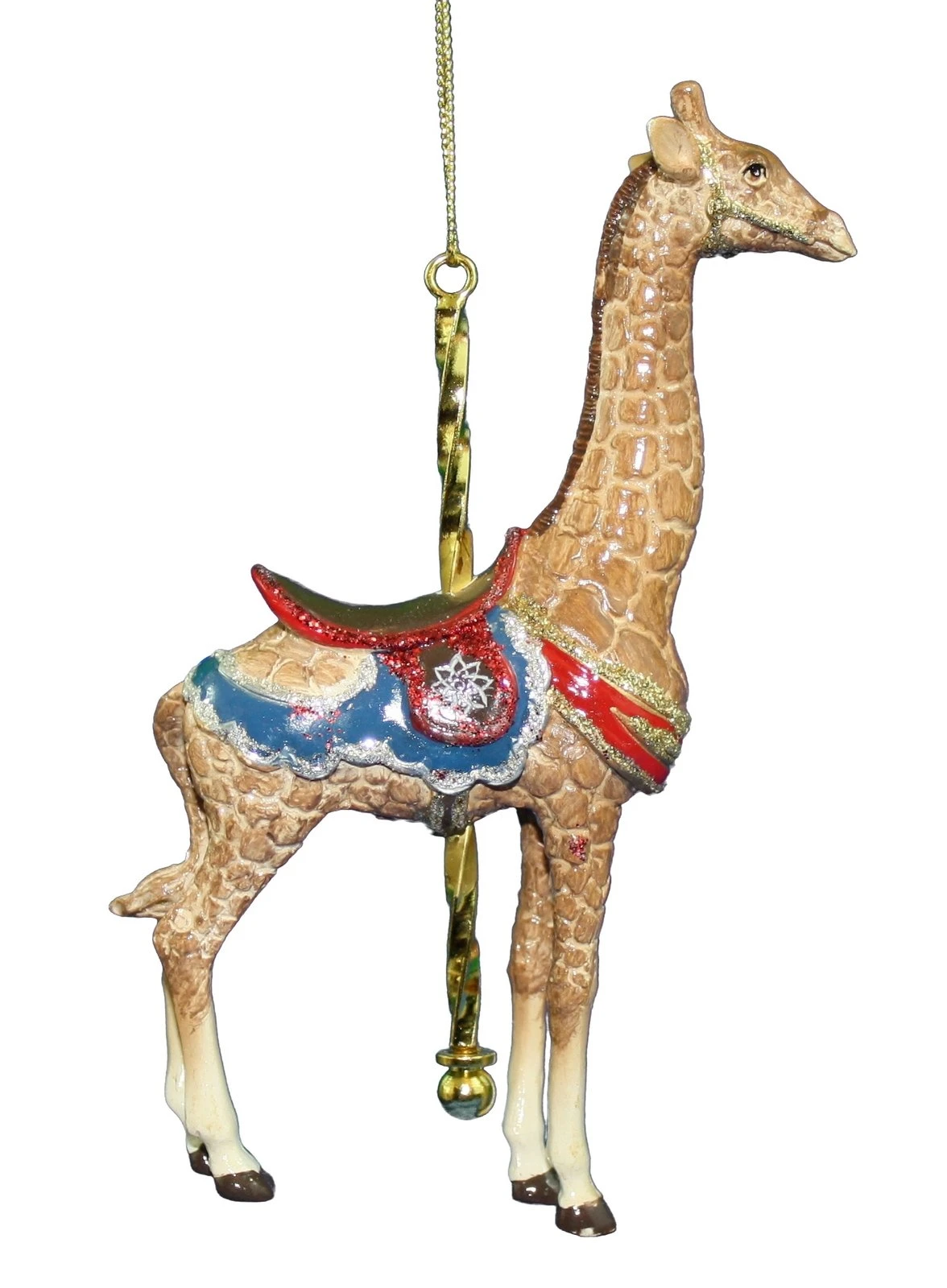 Kurt Adler Resin Carousel Assortment Ornament - Giraffe 2 Kurt Adler Resin Carousel Assortment Ornament - Giraffe - Image 2