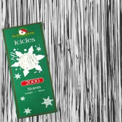 Kurt Adler 18 Inch 2000 Icicle Strands - Silver