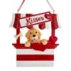Kurt Adler Dog Kisses - Kissing Booth Ornament - Golden Retriever